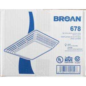 Broan-NuTone 50 CFM Bathroom Exhaust Fan with Light, White