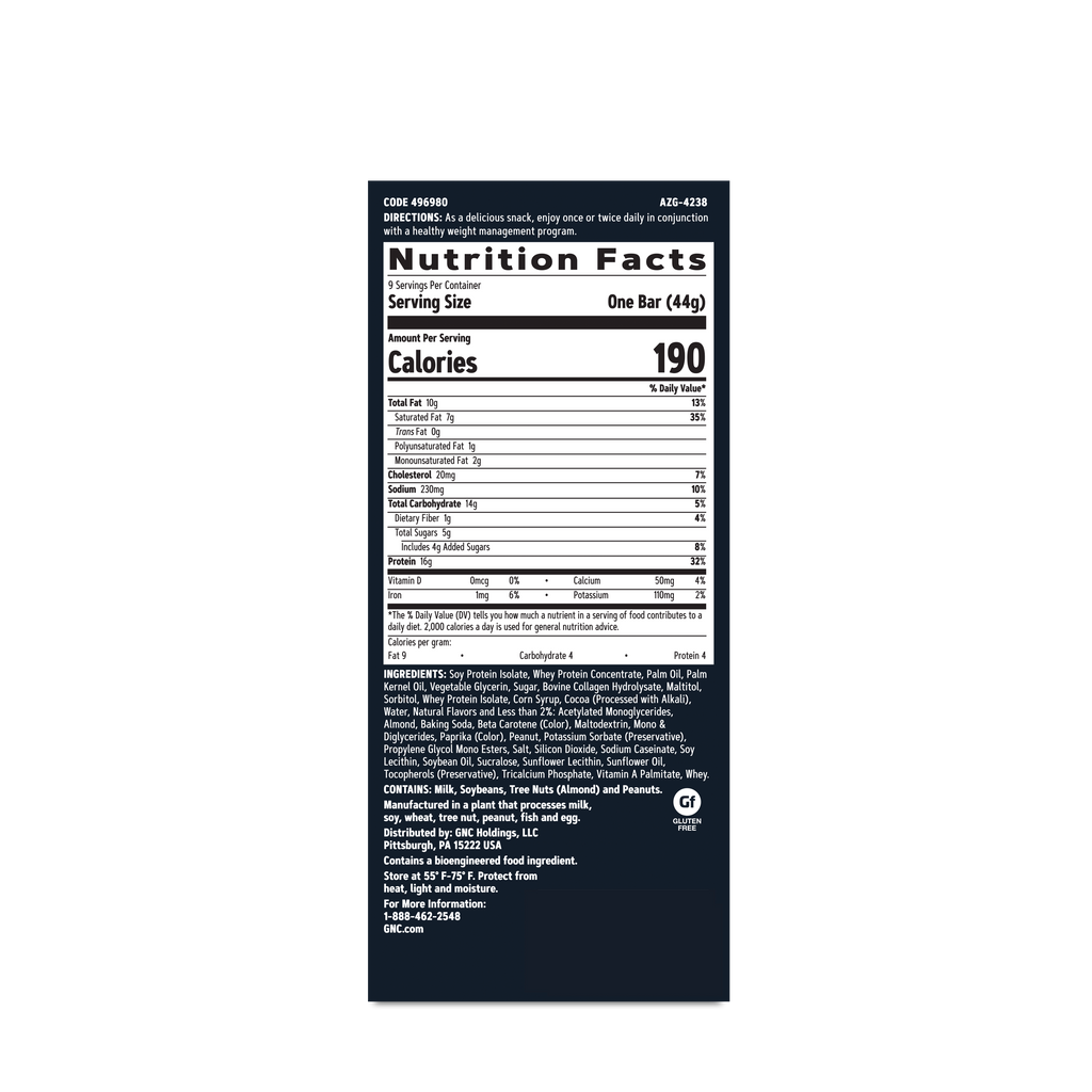 GNC Total Lean® Layered Lean Bar - Coconut Caramel (9 Bars)
