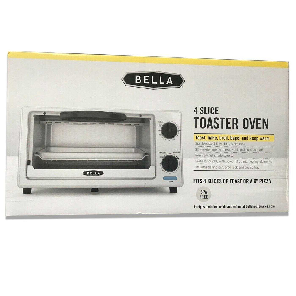 Bella 4-Slice Stainless Steel Toaster Oven