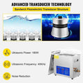Vevor Commercial Ultrasonic Cleaner 6L Heated Ultrasonic Cleaner with Digital Timer Jewelry Watch Glasses Cleaner Large Capacity