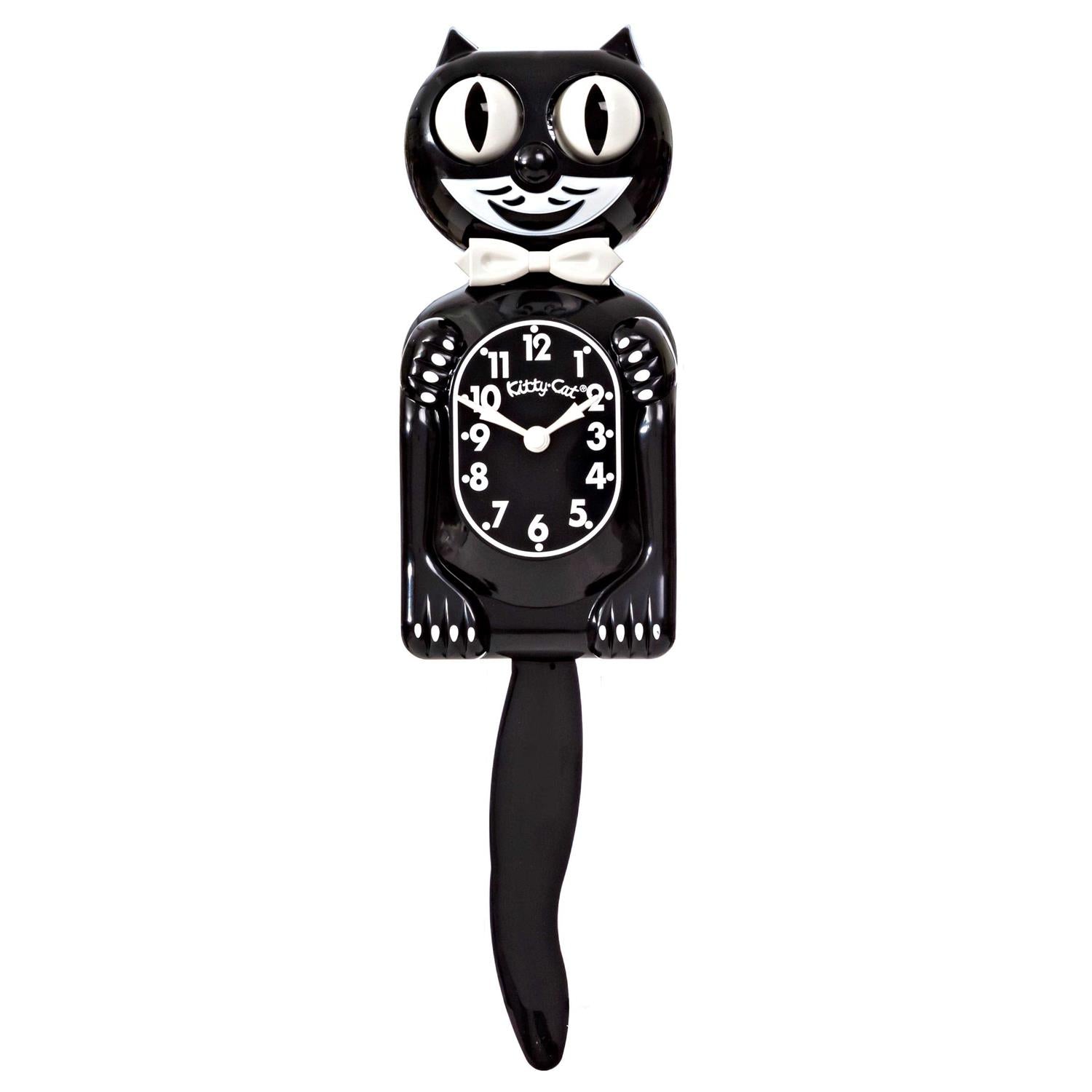 Classic Black Kitty-Cat Klock