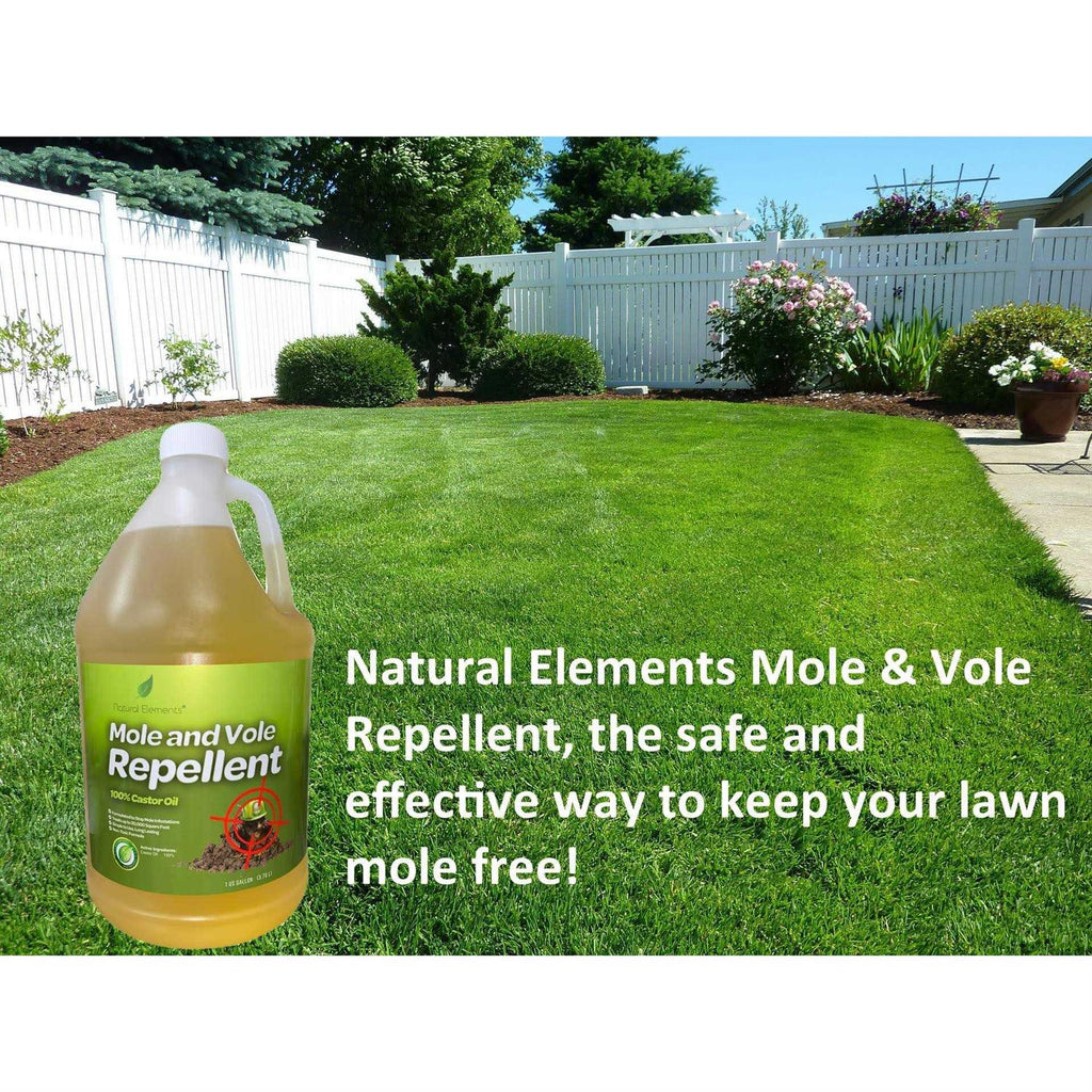 Natural Elements Mole and Vole Repellent 100% castor Oil