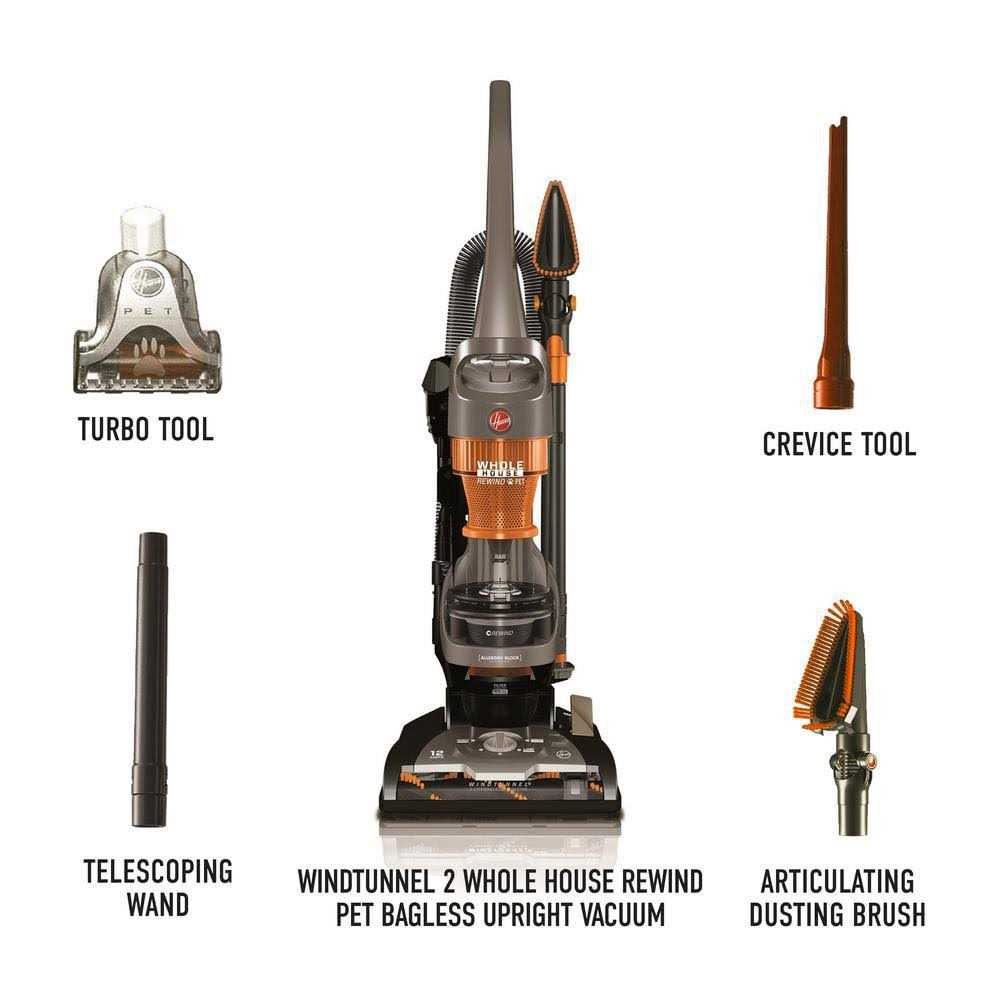 Hoover WindTunnel 2 Whole House Rewind Bagless Pet Upright Vacuum Cleaner