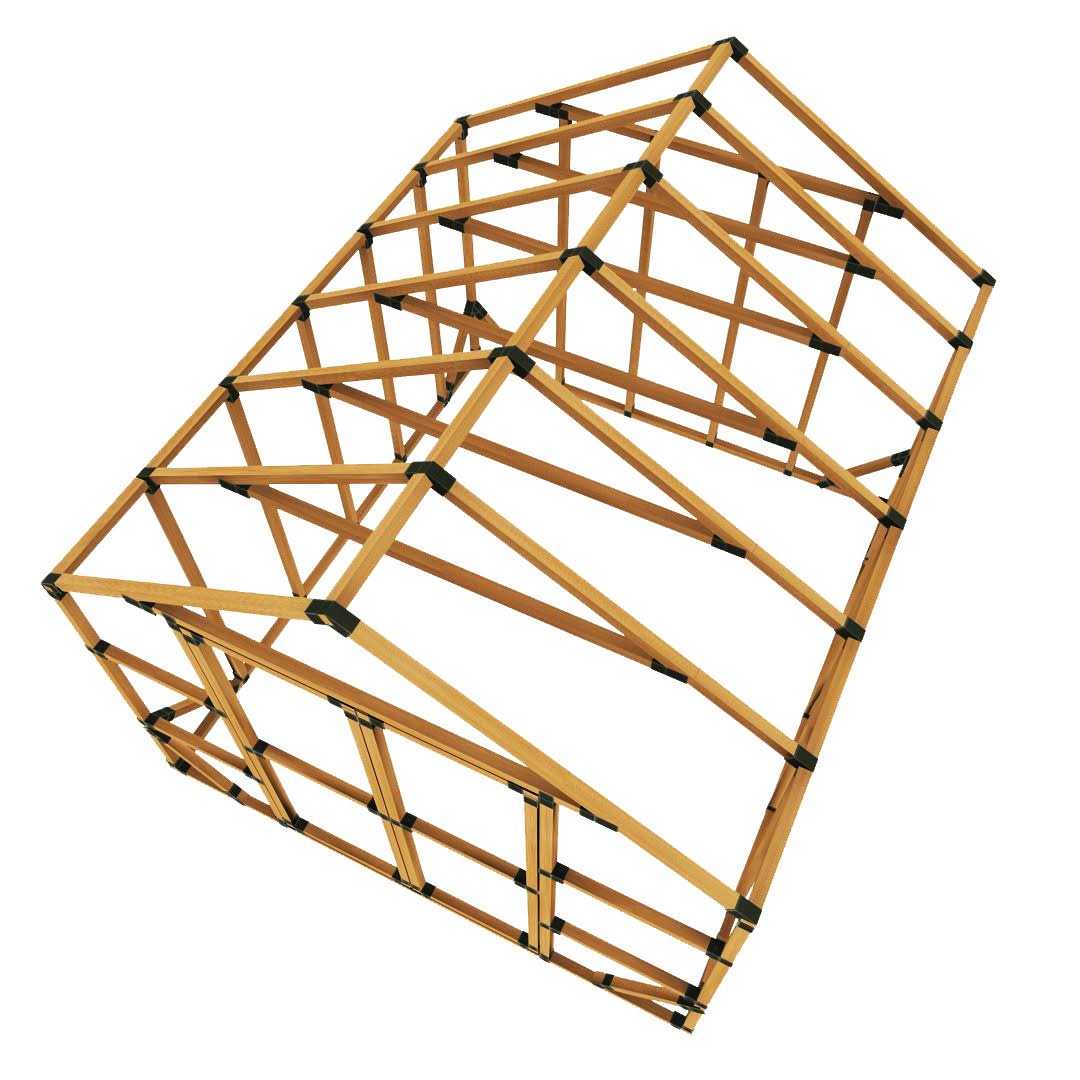10 ft. W x 20 ft. D Custom DIY Greenhouse Kit by E-Z Frames