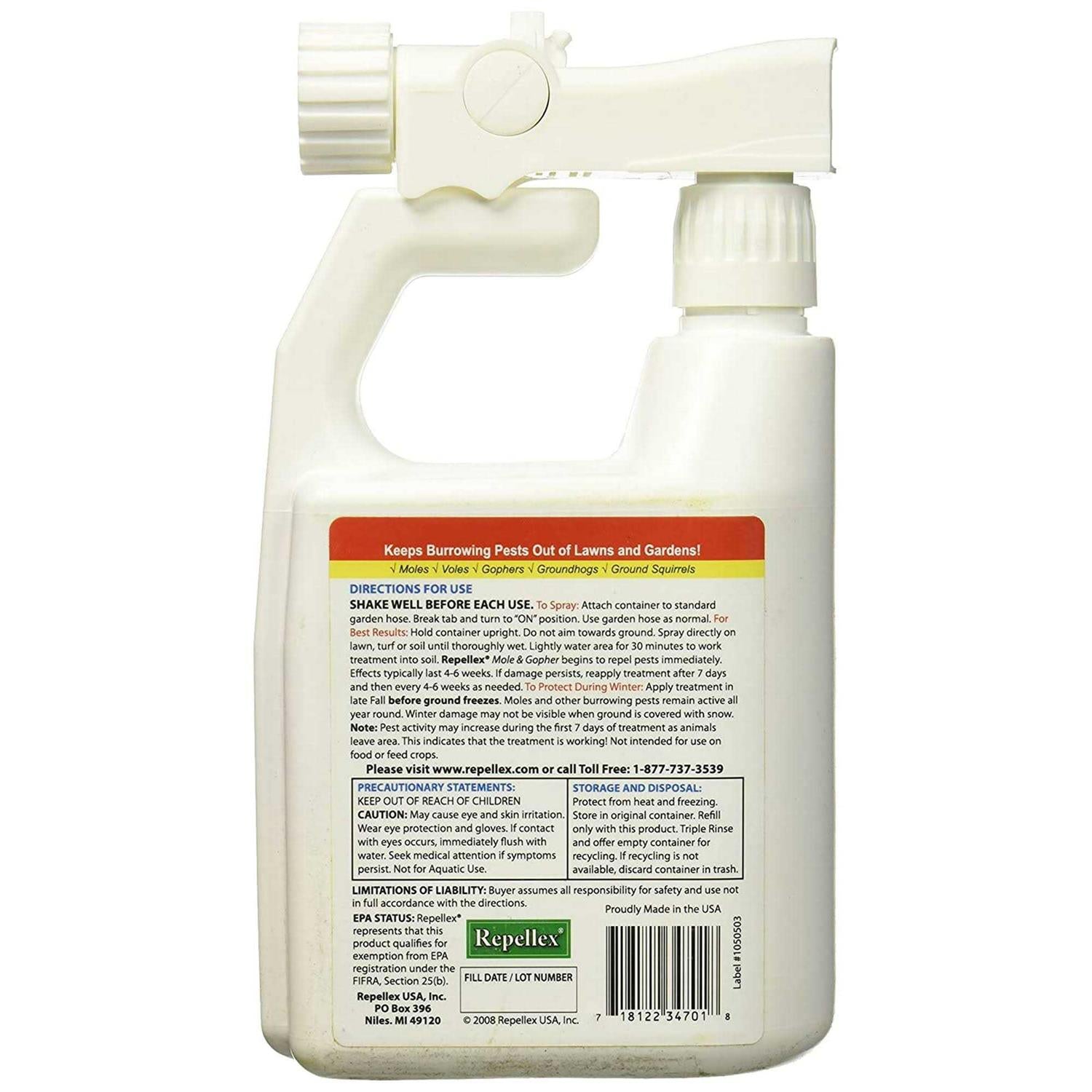 Repellex Mole/Gopher Repellent 10505