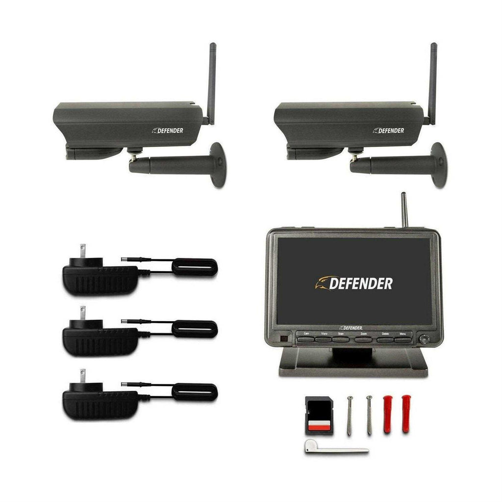 Defender PhoenixM2 Digital Wireless 7 in. Monitor DVR Security System with 2 Night Vision