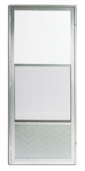 Croft Imperial Style 32 In. W x 80 In. H x 1 In. Thick Mill Self-Storing Aluminum Storm Door