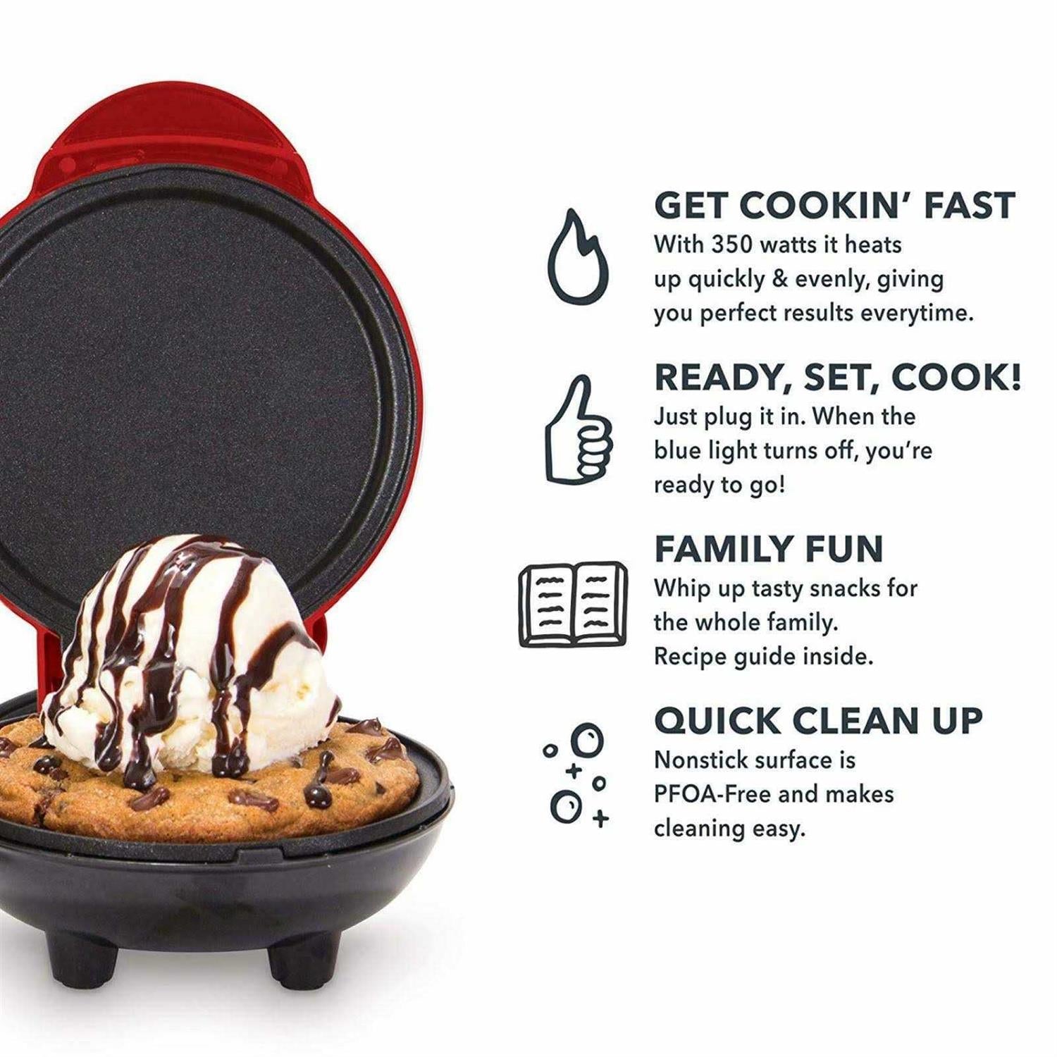 Dash Mini Maker Electric Round Griddle For Individual Pancakes Cookies Eggs & Other On The Go Breakfast