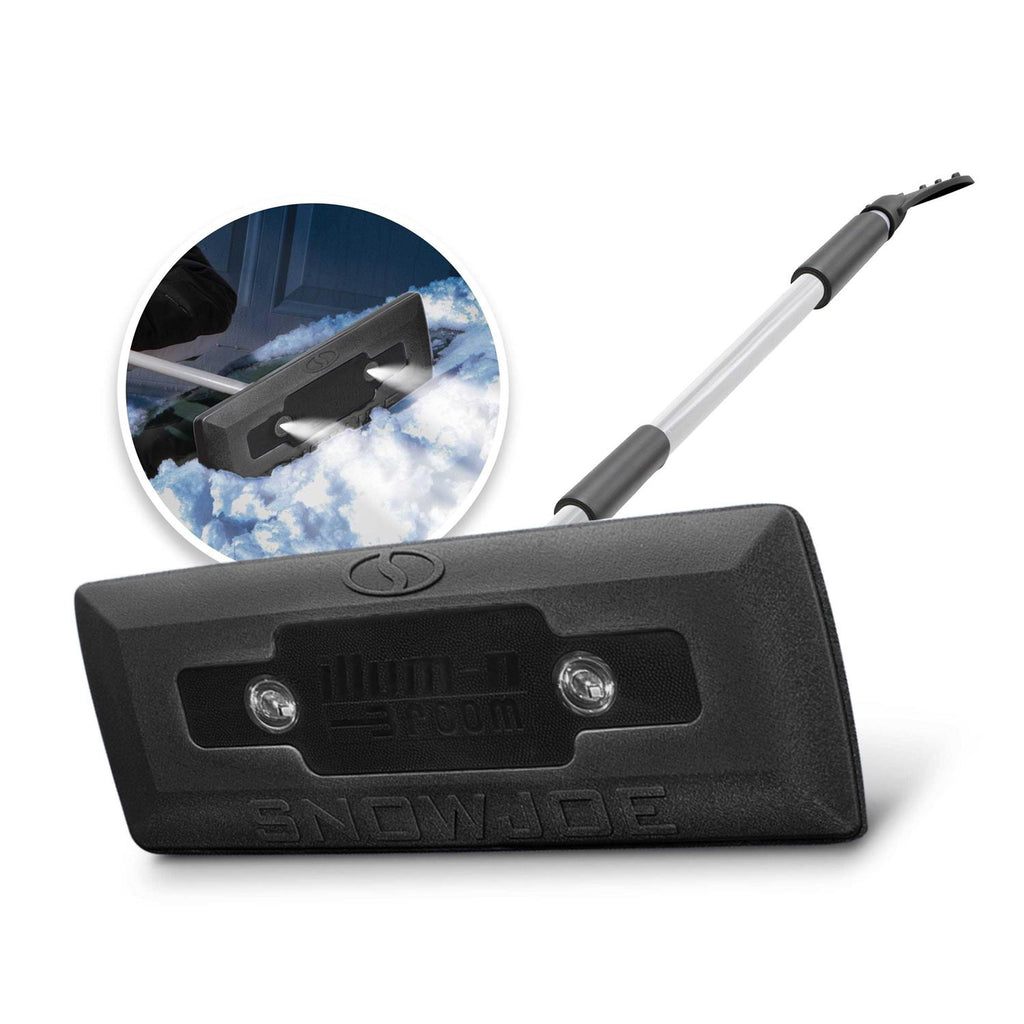 Snow Joe 4-in-1 Telescoping Snow Broom + Ice Scraper