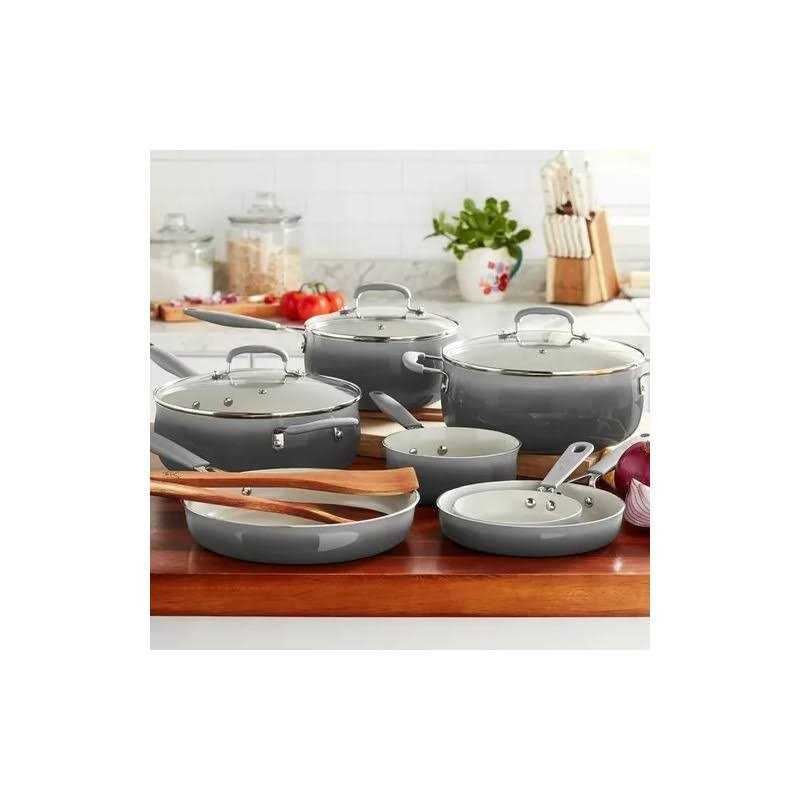 The Pioneer Woman Classic Ceramic Breezy Blossom Cookware Set