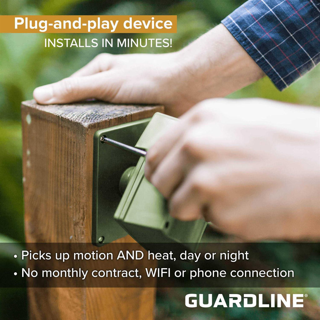 Guardline 500 Foot Range Wireless Driveway Alarm Weatherproof Outdoor Security Alert System for Home