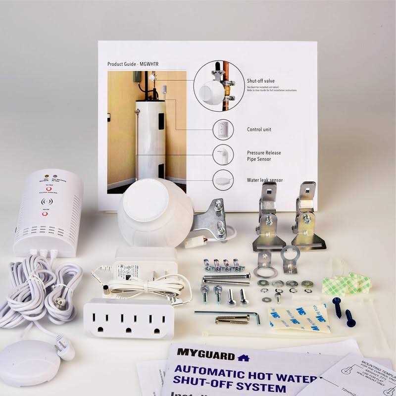 MyGuard Automatic Hot Water Heater Shut Off System and Water Leak Alarm and Detector, Quality Design and Material