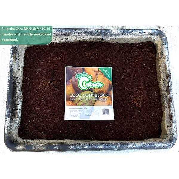Hydro Crunch 2.5 cu. ft. Coco Coir Block of Soilless Growing Media