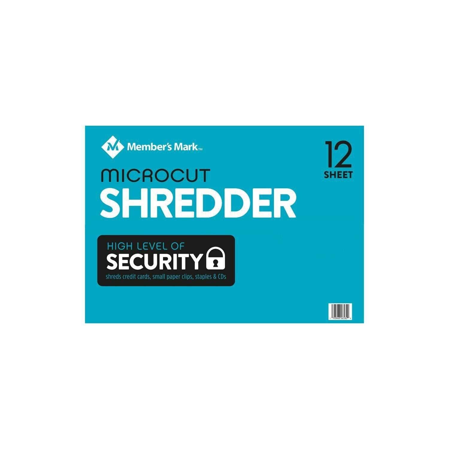 Member’s Mark 12 Sheet Micro-Cut Shredder
