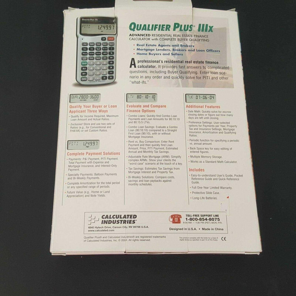 Calculated Industries Qualifier Plus IIIx 3415