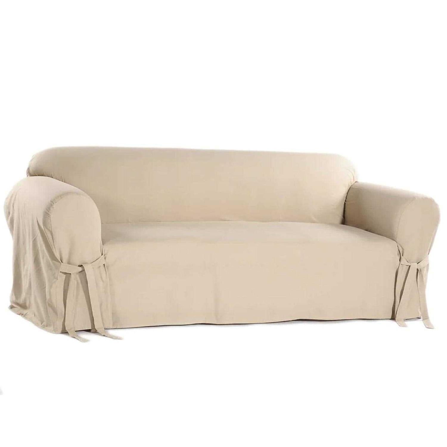 Classic Slipcovers Cotton Duck One Piece Sofa Slipcover