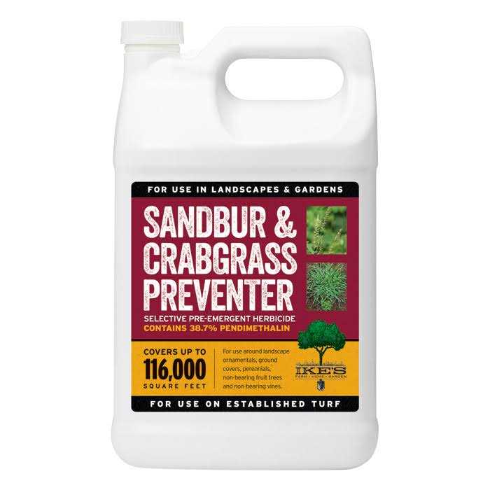 Ike’s Sandbur and Crabgrass Preventer