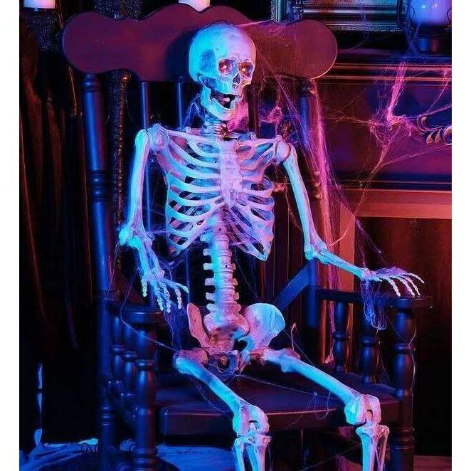 Home Accents Holiday 5 ft. Poseable Skeleton with LED Illumination