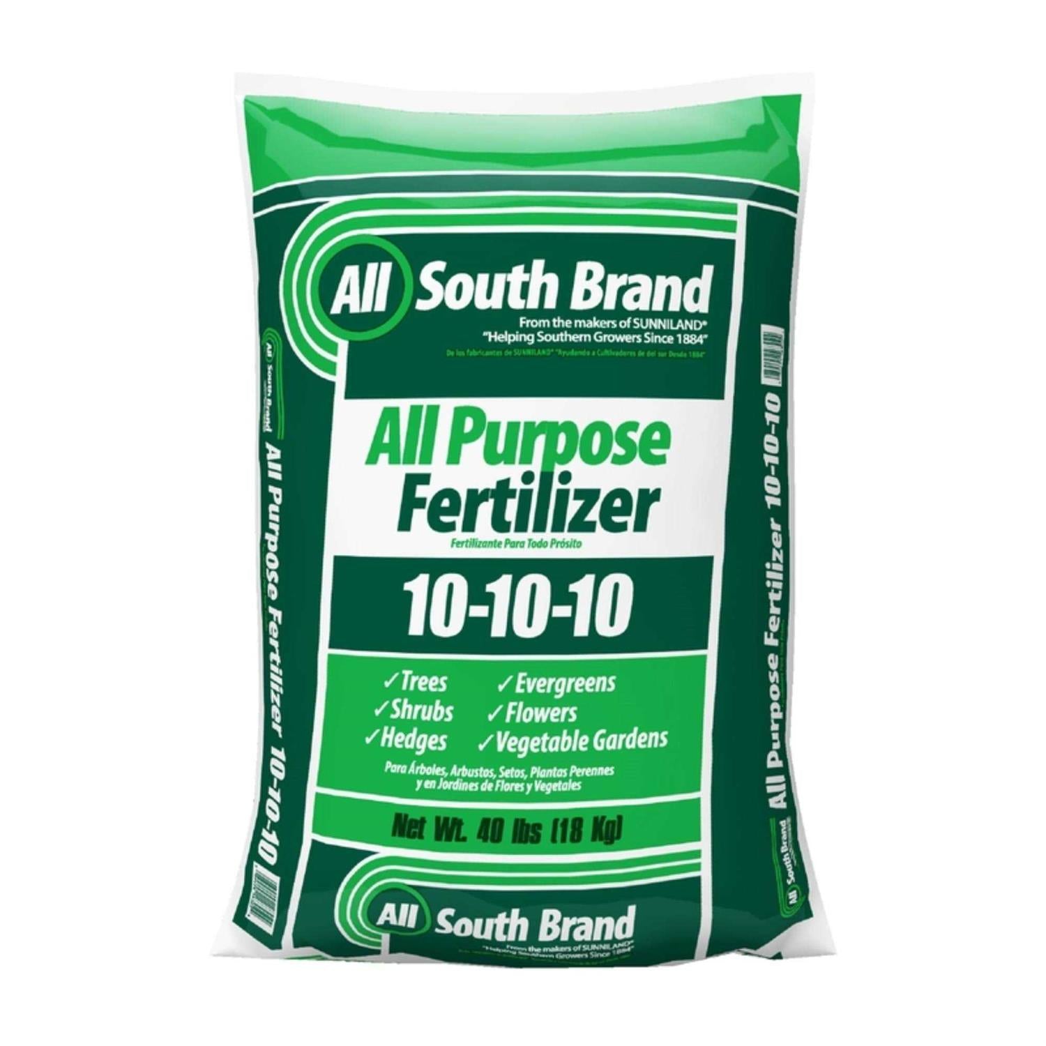 All South Brand 10-10-10 All-Purpose Lawn Fertilizer For All Grasses