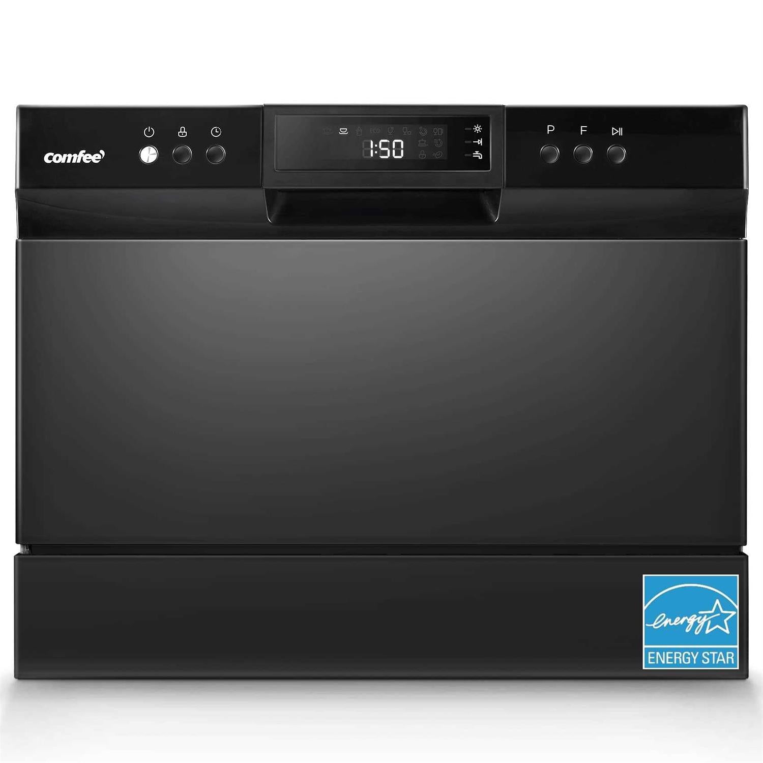 COMFEE’ Countertop Dishwasher Energy Star Portable Dishwasher 6 Place Settings