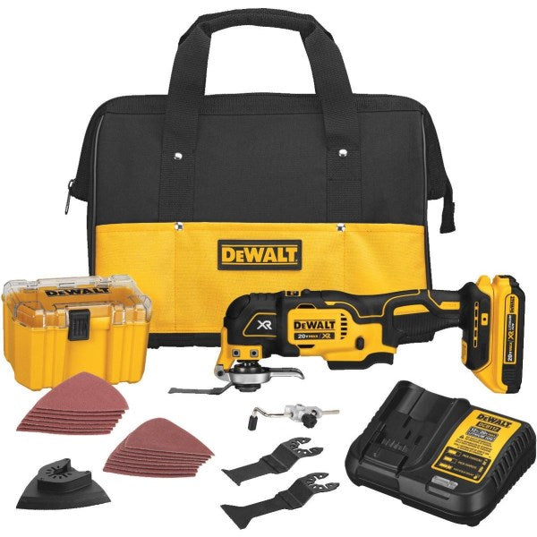 DEWALT 20 Volt MAX XR Lithium-Ion Brushless Cordless Oscillating Tool Kit