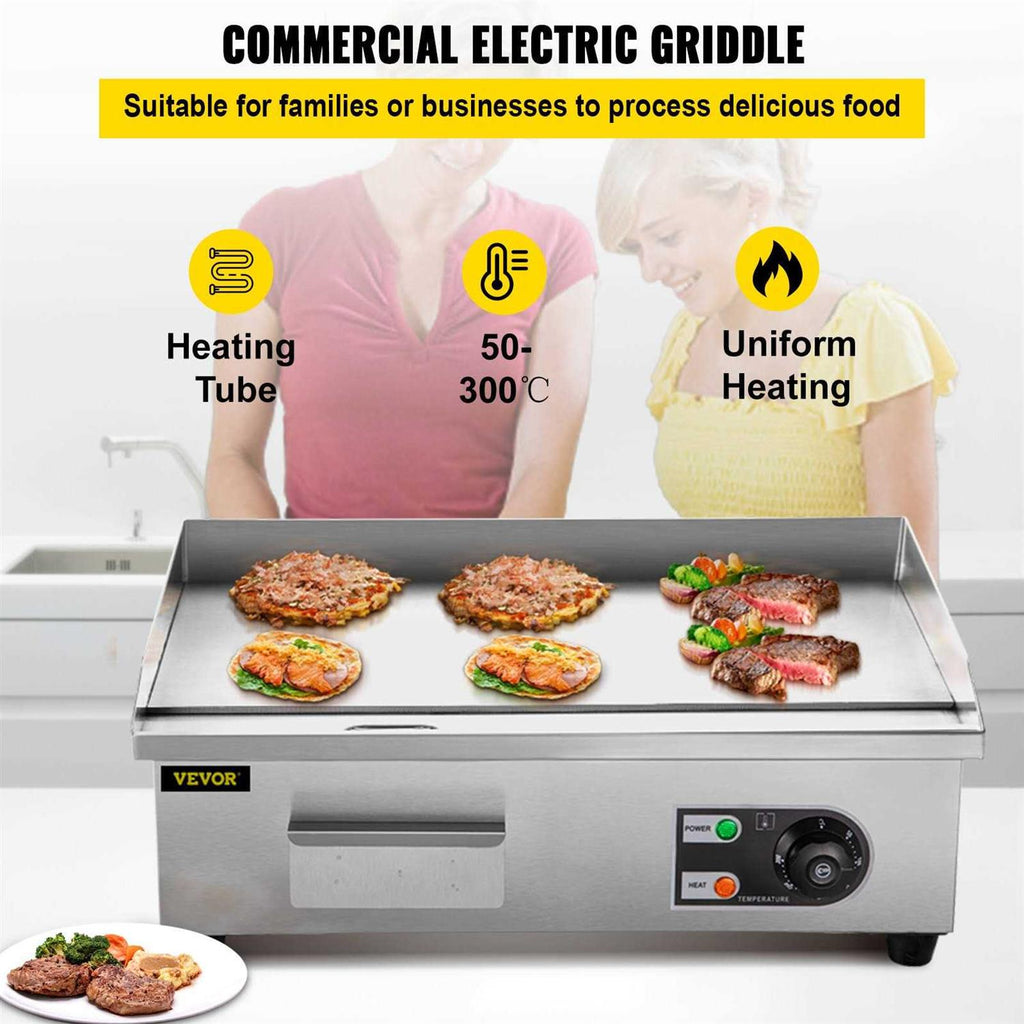 VEVOR Commercial Electric Griddle DBLYCQP18110VGBZHV1