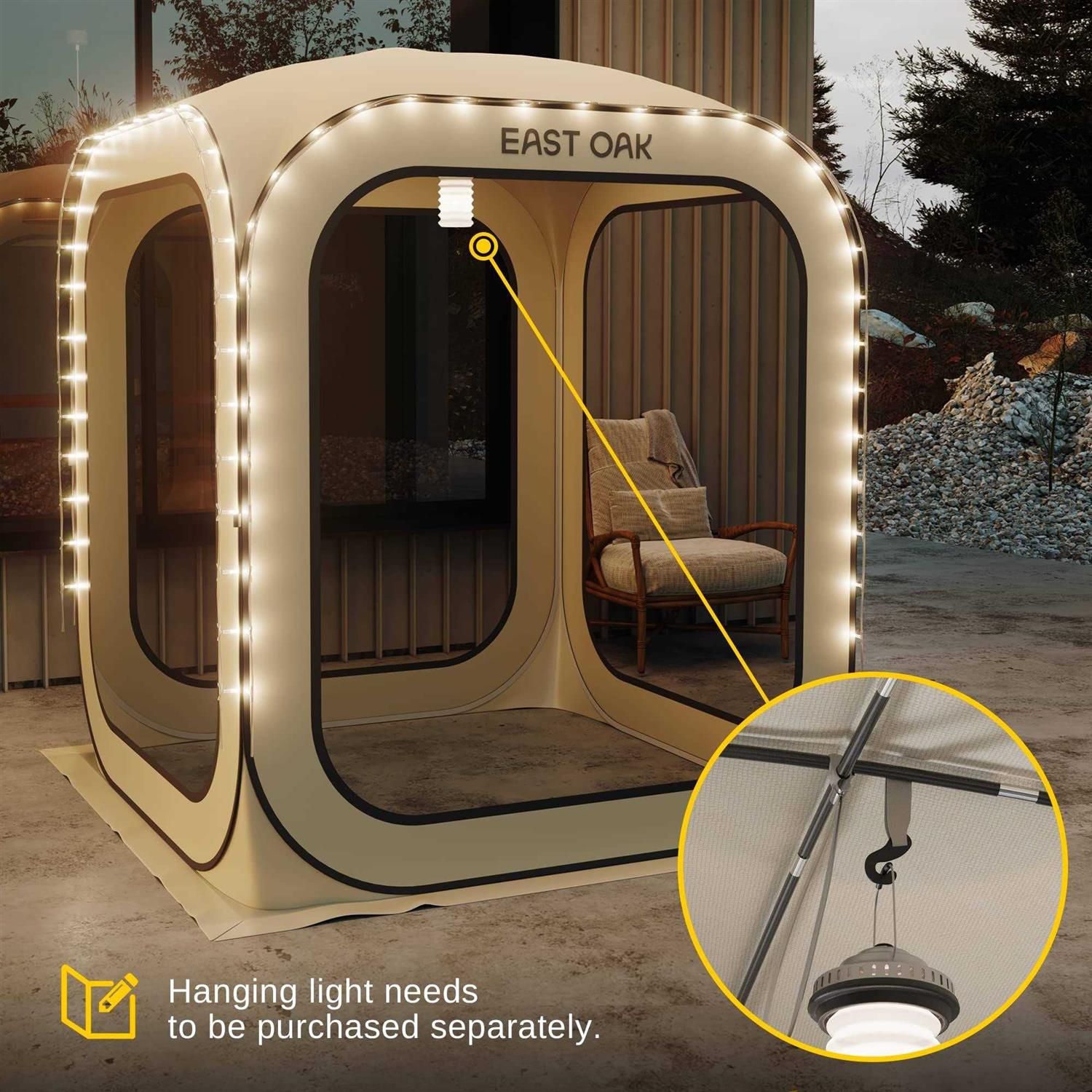 EAST OAK Screen House Tent Pop-Up Portable Screen Room Canopy Instant Screen Tent