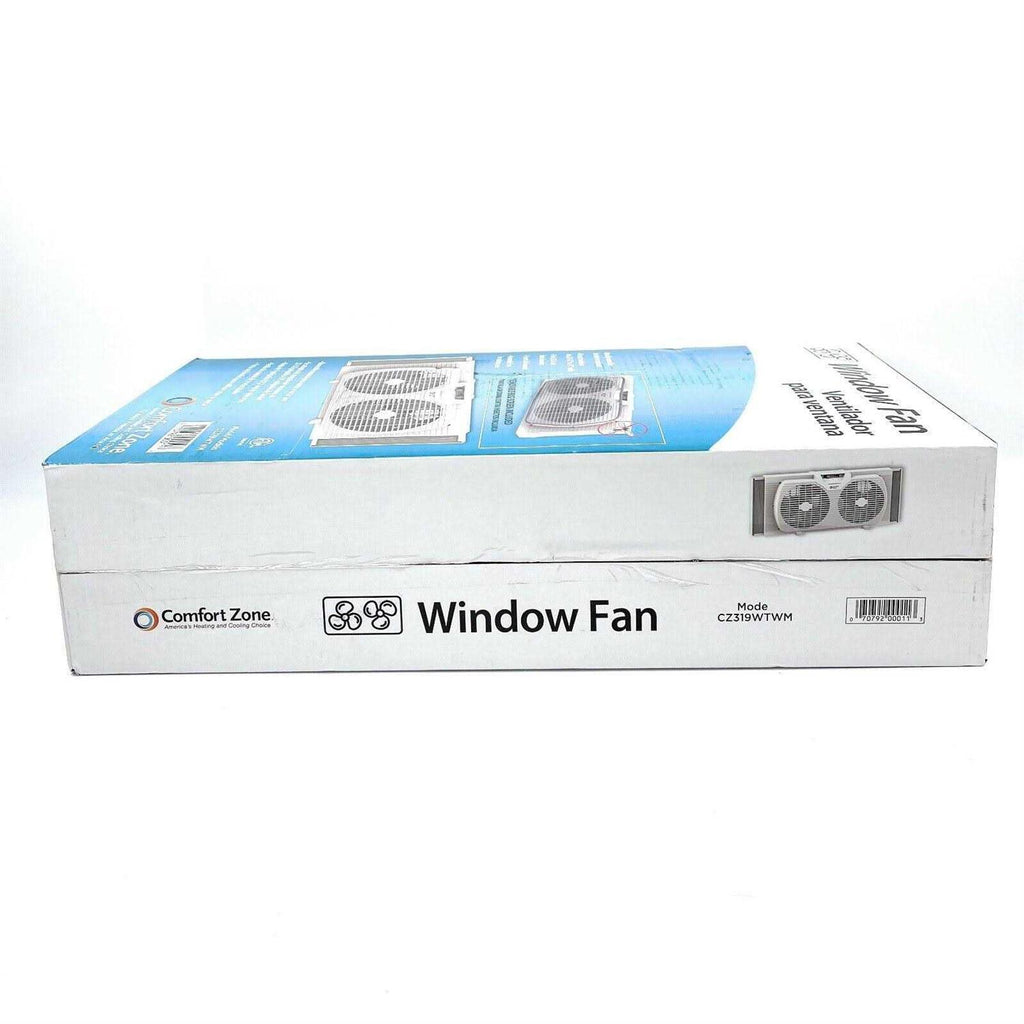 Comfort Zone Twin Window Fan