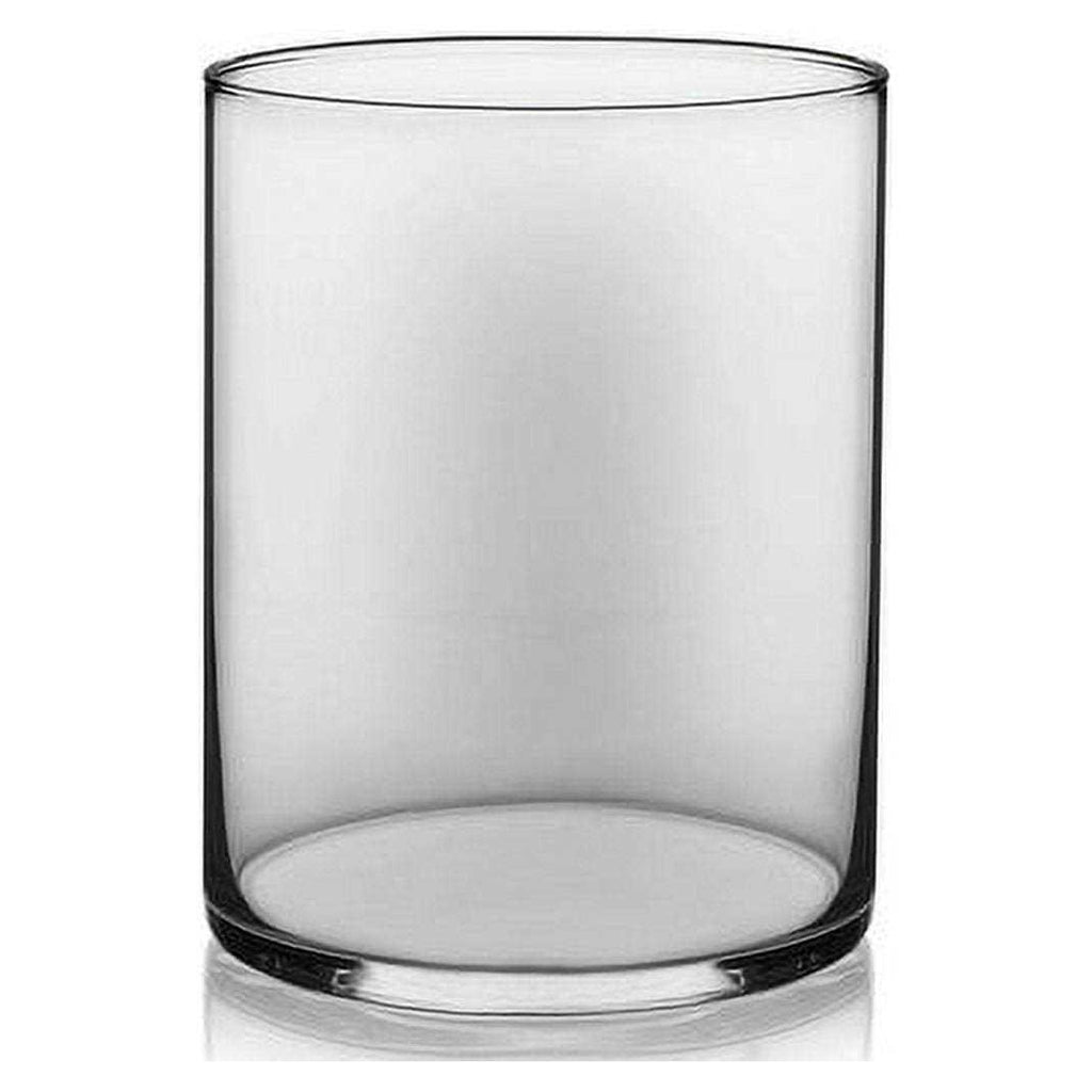 Libbey Clear Glass 8 inch H Wide Cylinder Floral Vase