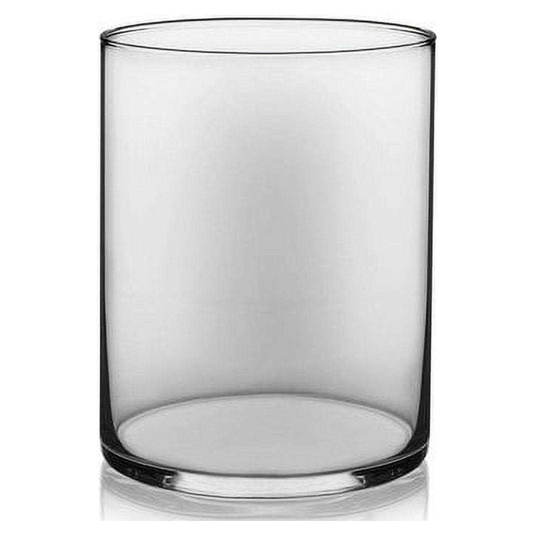 Libbey Clear Glass 8 inch H Wide Cylinder Floral Vase