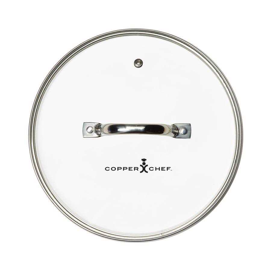 Copper Chef Round Fry Pan with Glass Lid