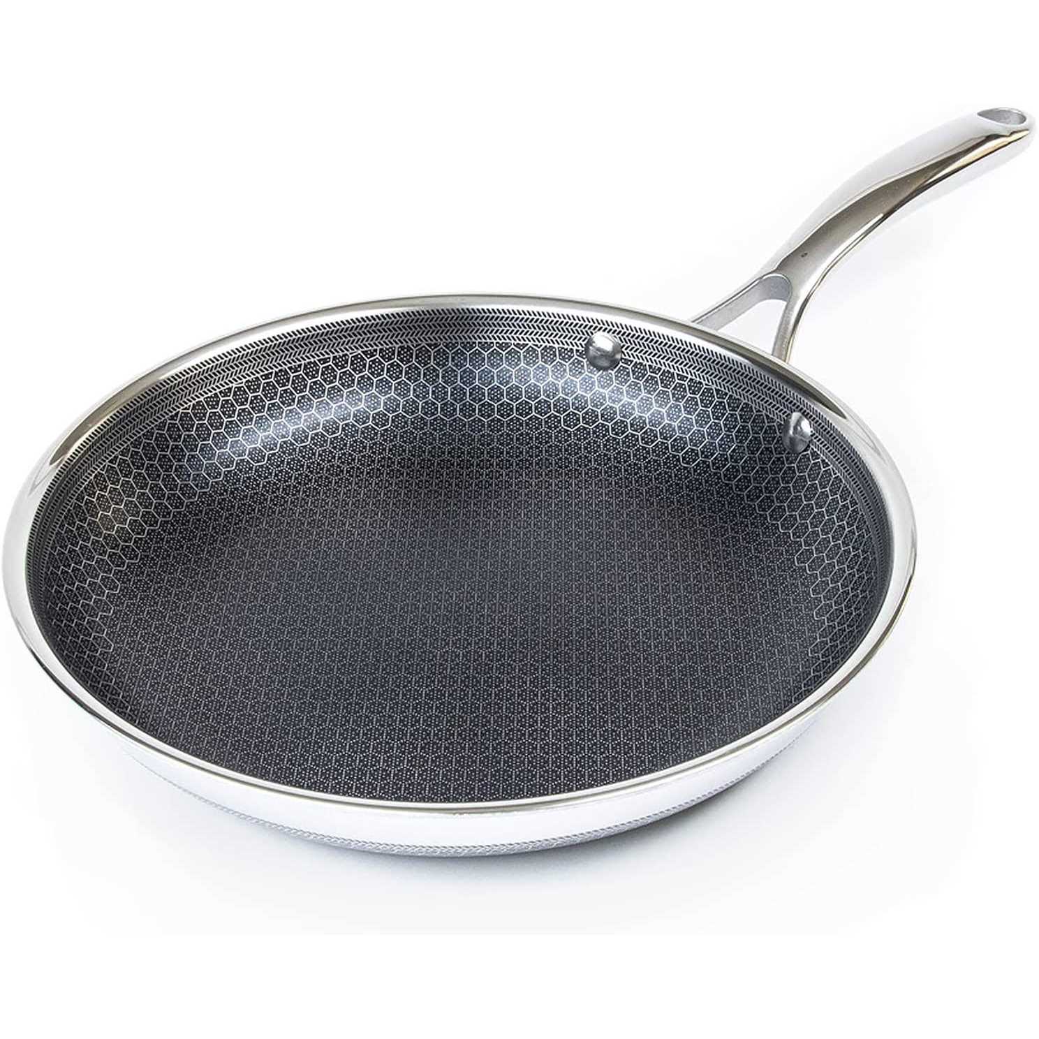 HexClad Hybrid Stainless Steel Frying Pan