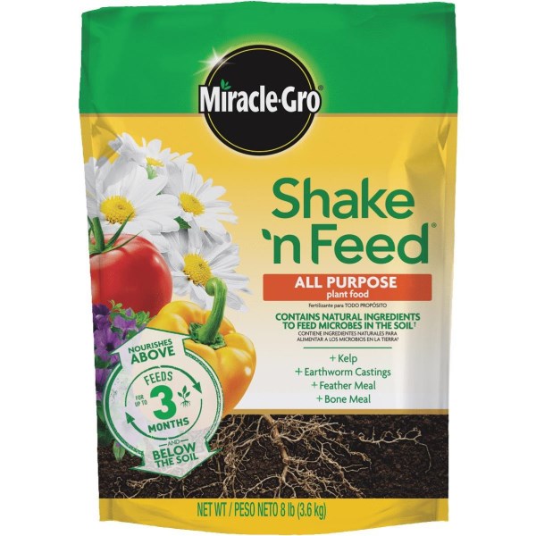 Miracle-Gro Shake ‘n Feed 8 Lb. 12-4-8 All-Purpose Dry Plant Food