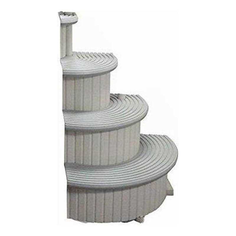 Confer Ccx-Add 4-Step Above Ground Swimming Pool Entry Steps Curved Add-on
