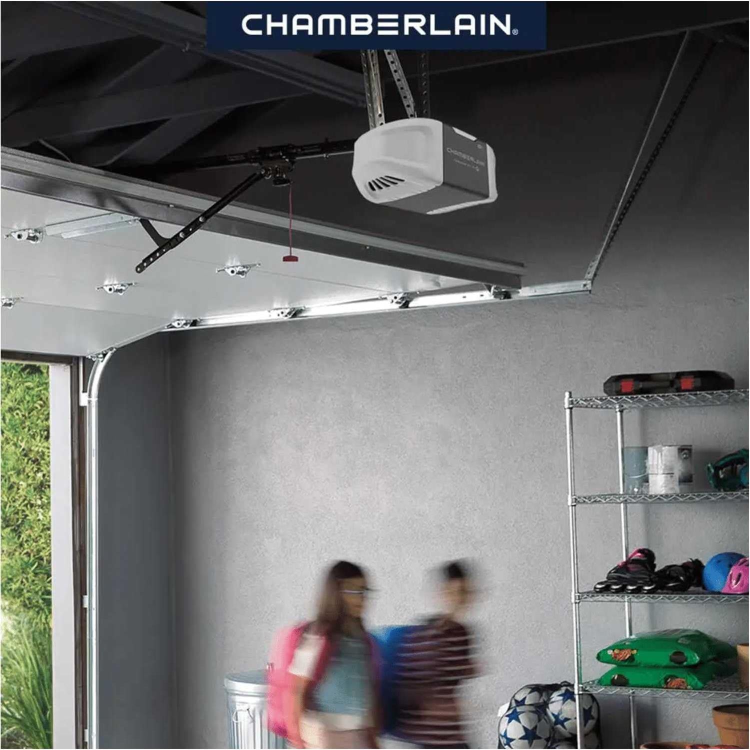 Chamberlain 3/4 HP Smart Quiet Belt Drive Garage Door Opener B4505T