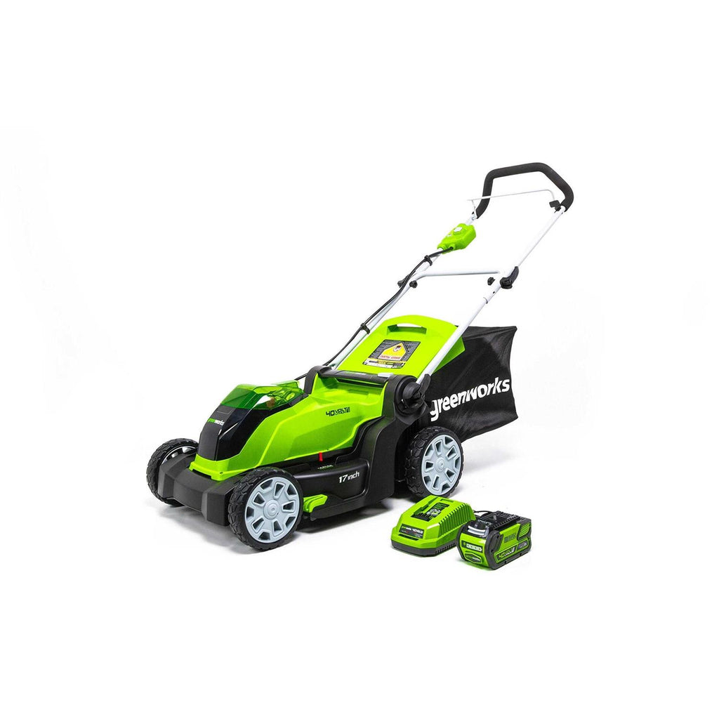 Greenworks 40V 17 Cordless Lawn Mower, 4.0Ah Battery and Charger Included