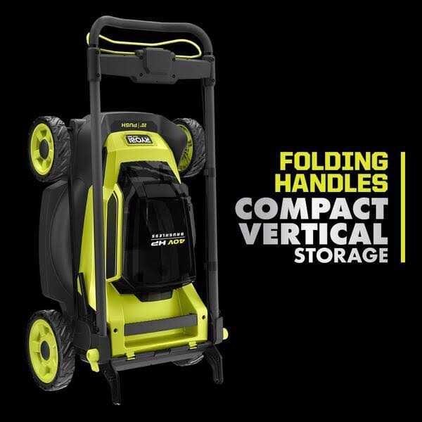 RYOBI 40V HP Brushless 20 in. Cordless Battery Walk Behind Push Mower & String Trimmer with Batteries and Chargers