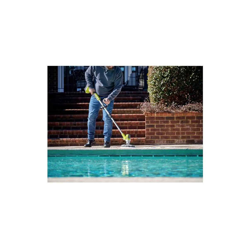 RYOBI 18-Volt ONE+ Cordless Telescoping Power Scrubber P4500