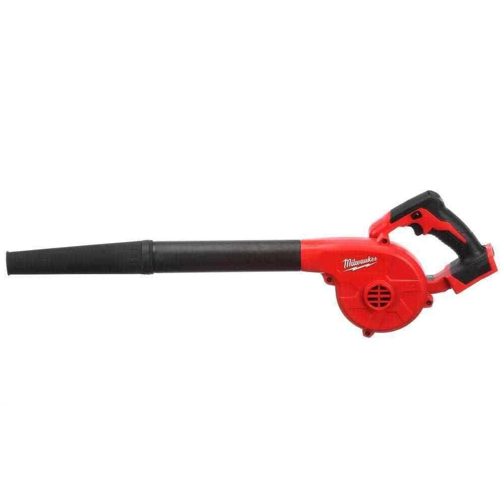 Milwaukee M18 18V Lithium-Ion Cordless Compact Blower with INKZALL Black Fine Point Jobsite Marker
