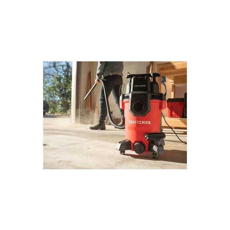 CRAFTSMAN 4-Gallons 3.5-HP Corded Wet/Dry Shop Vacuum with Accessories Included
