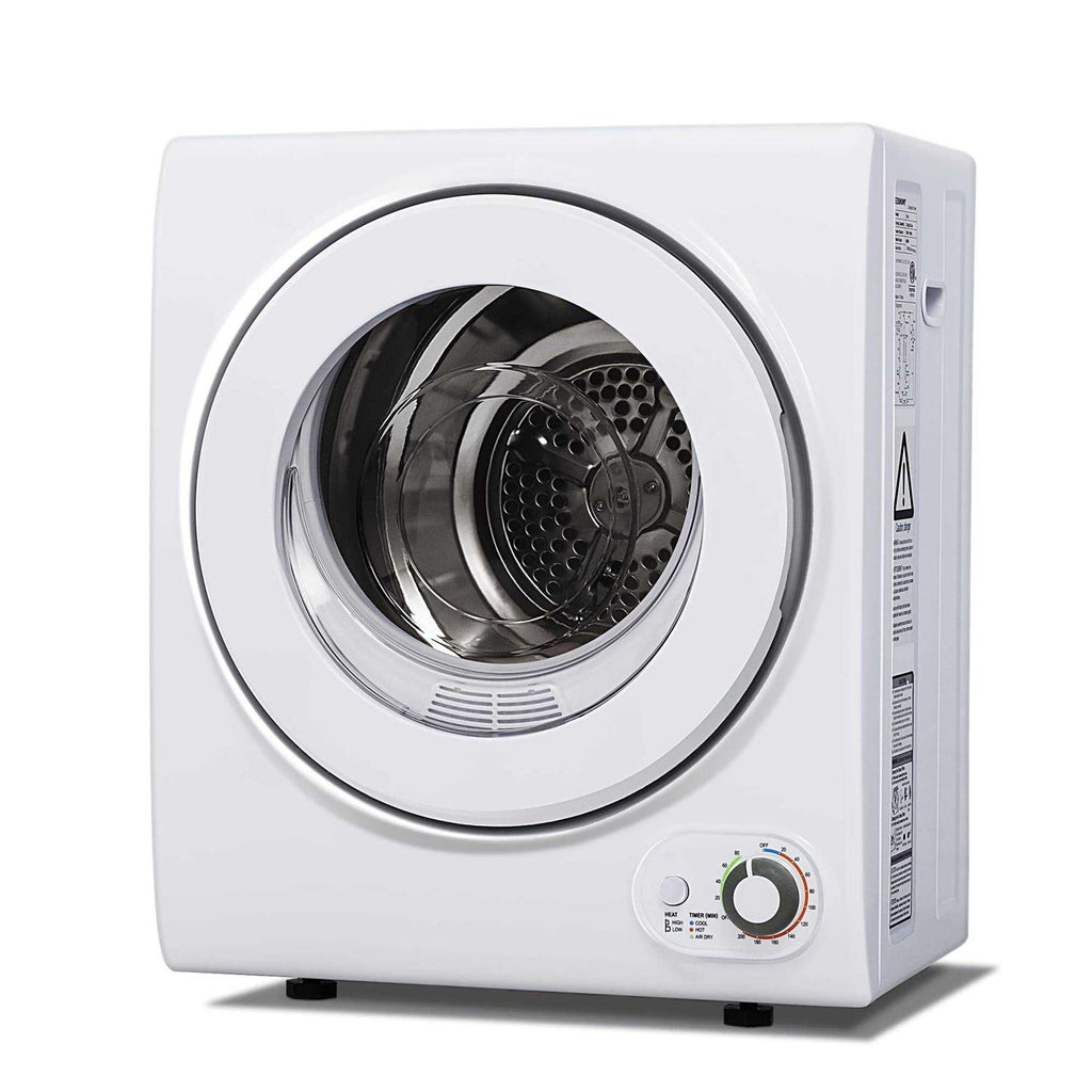 Euhomy 110V Portable Clothes Dryer 850W Compact Laundry Dryers 1.5 cu.ft Front Load Stainless Steel Electric Dryers Machine with Stainless Steel Tub