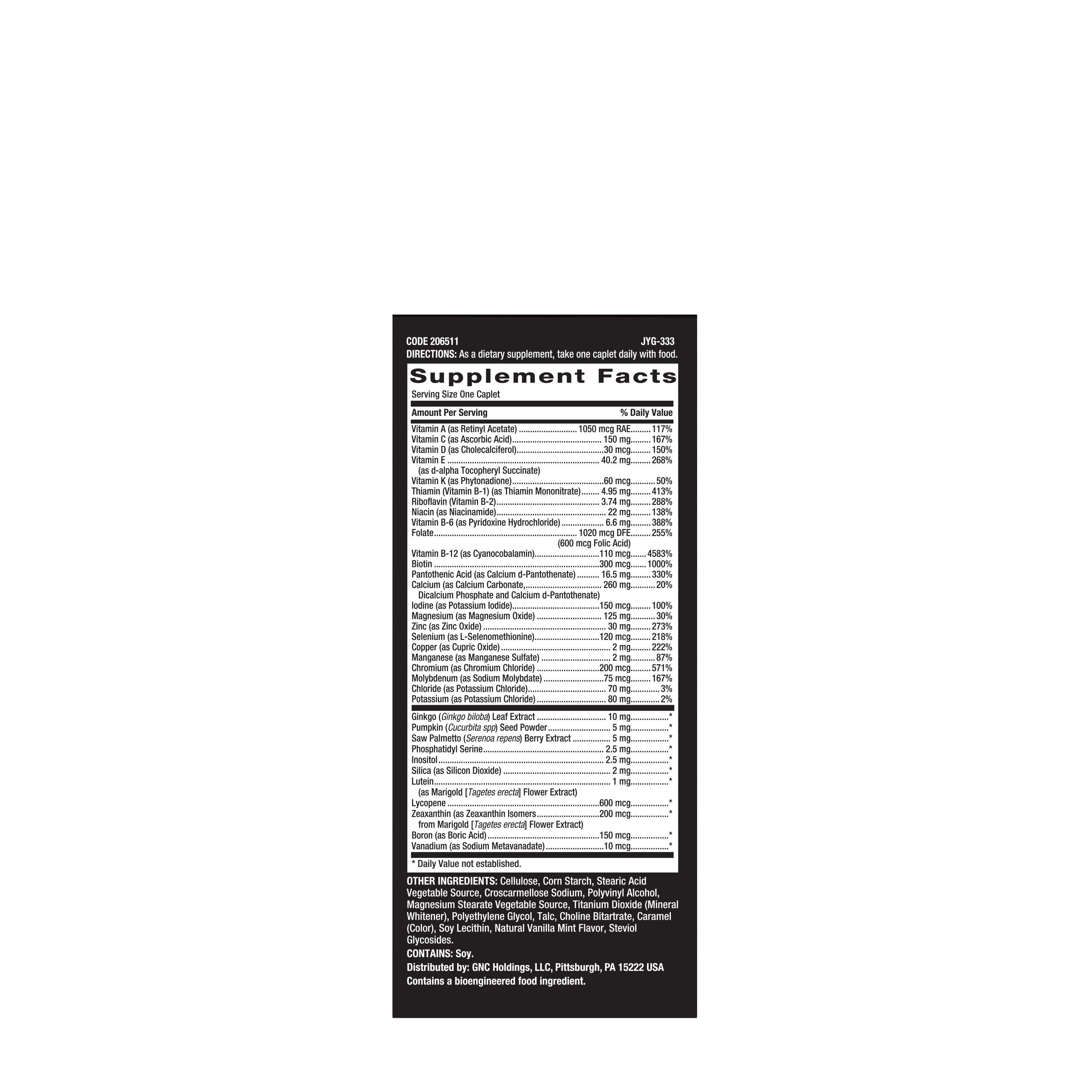 GNC Mega Men® 50 Plus One Daily - 60 Caplets (60 Servings)