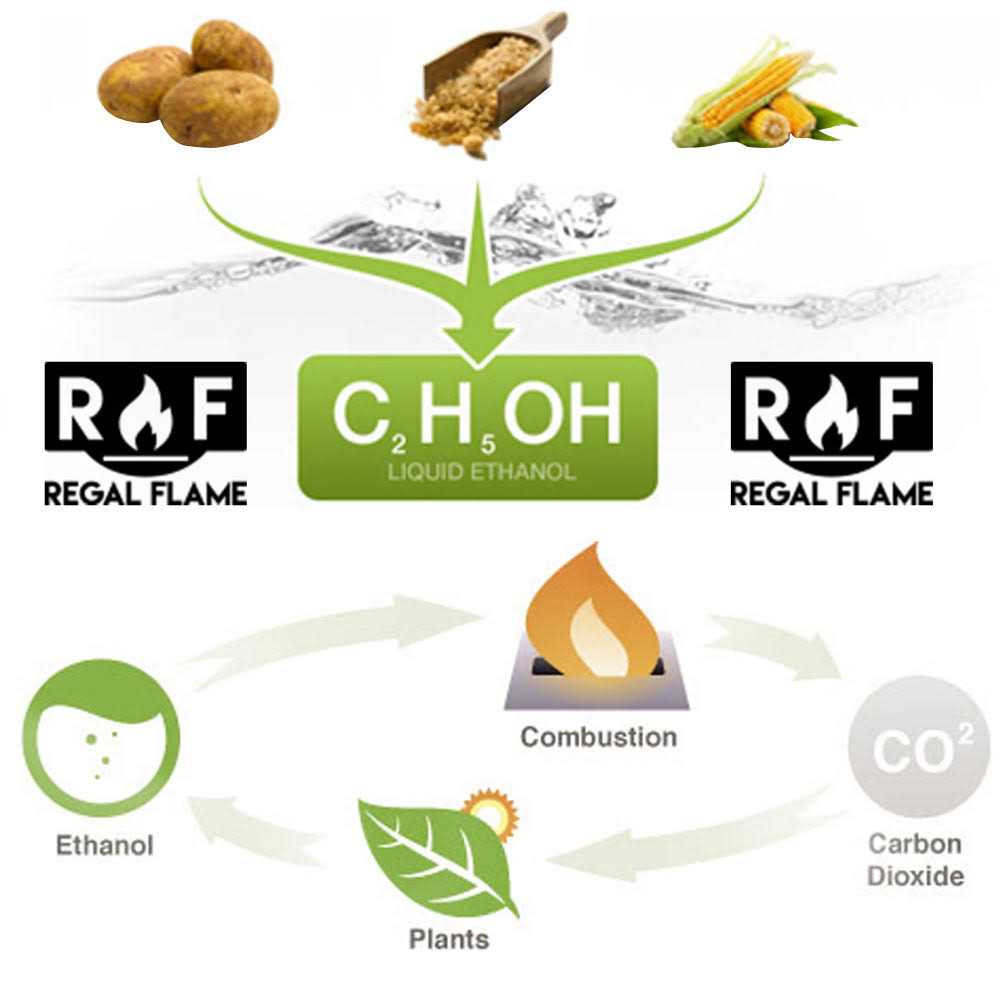 Regal Flame Premium Ventless Bio Ethanol Fireplace Fuel