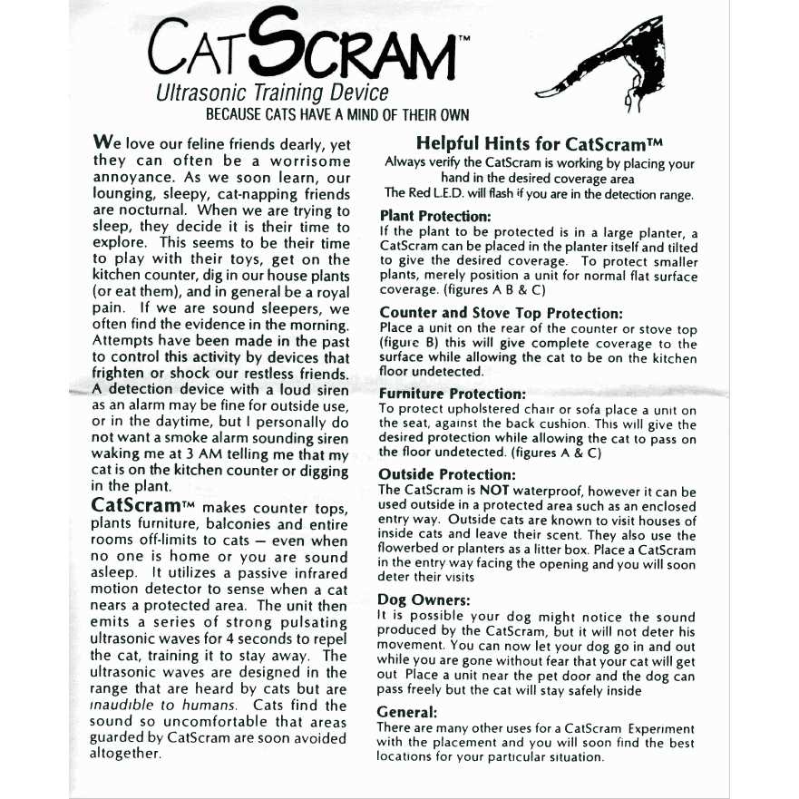 Powerhouse Products Catscram Electronic Cat Repellent