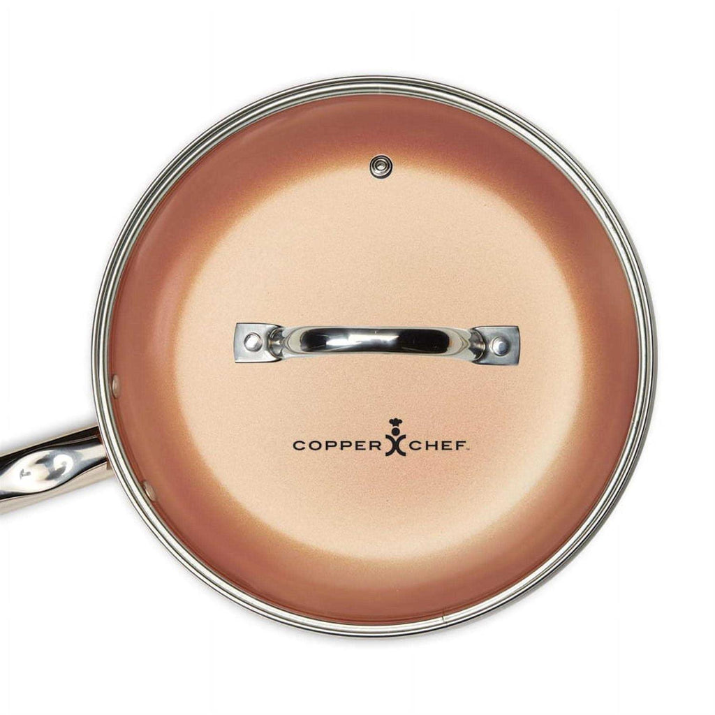 Copper Chef Round Fry Pan with Glass Lid