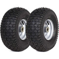 15 x 6.00-6 Tire and Wheel Set for Lawn Tractors with 3 Centered Hub and 3/4 Sintered iron bushings