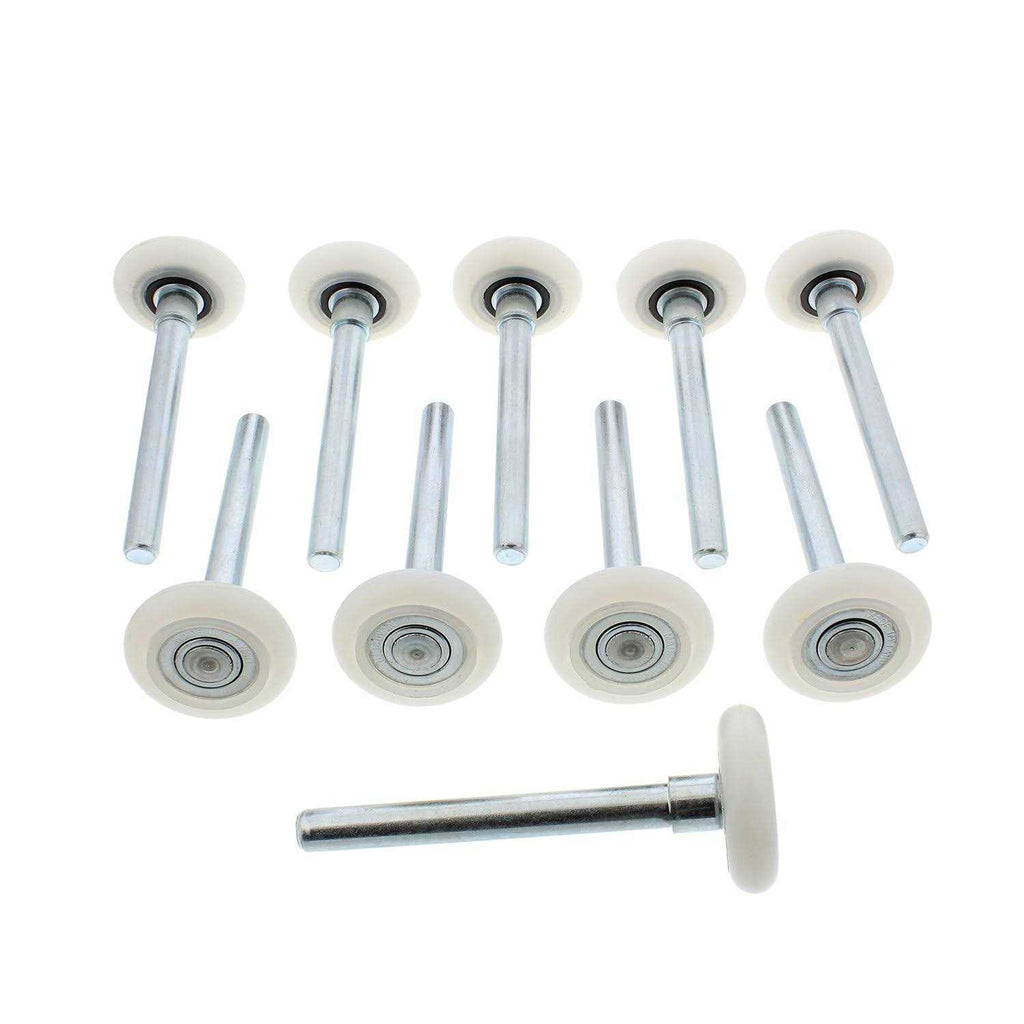 ABN Quiet Garage Door Rollers Nylon Door Wheels Replacement Garage Roller