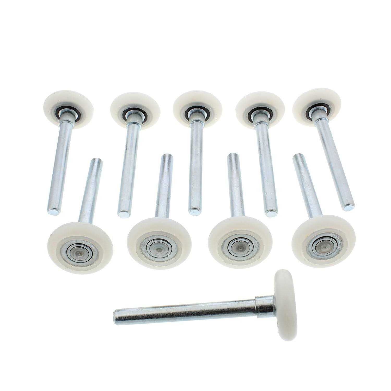ABN Quiet Garage Door Rollers Nylon Door Wheels Replacement Garage Roller