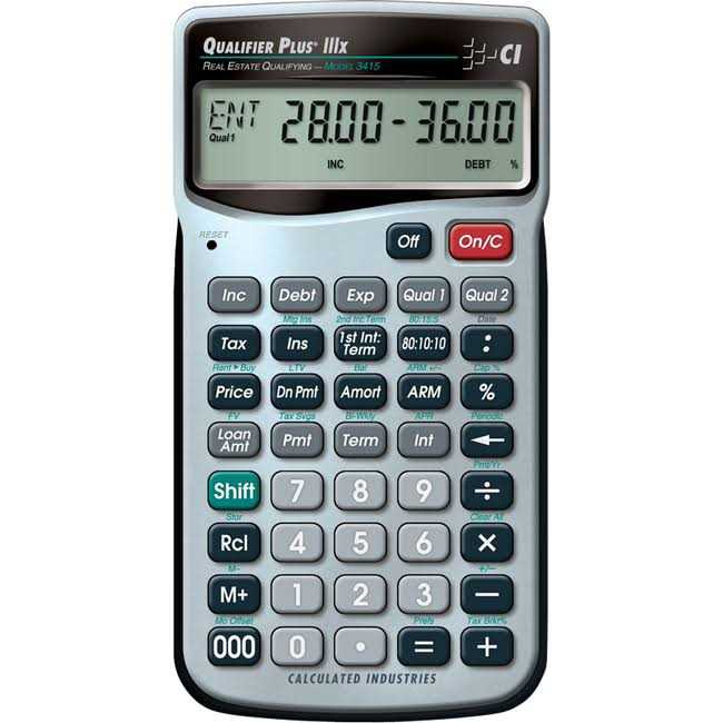 Calculated Industries Qualifier Plus IIIx 3415