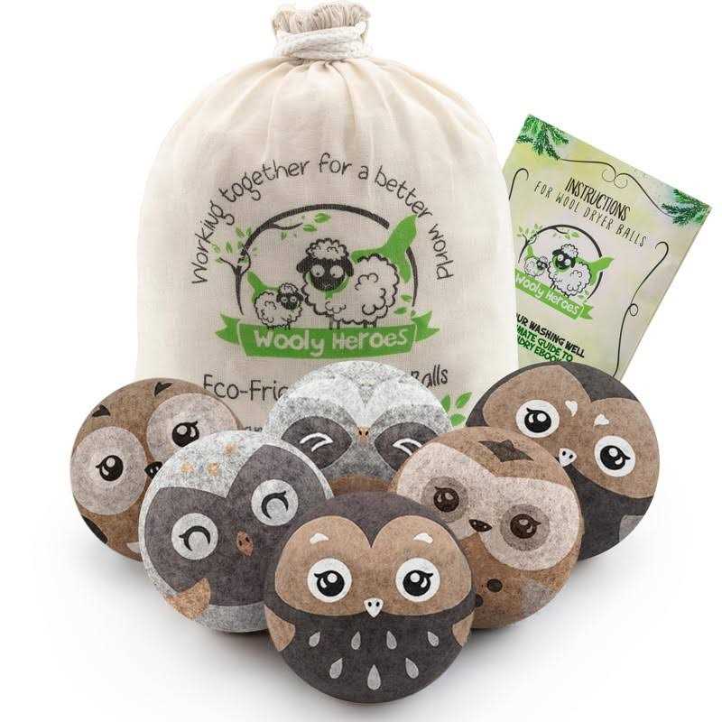 Wooly Heroes Dryer Balls Organic Wool